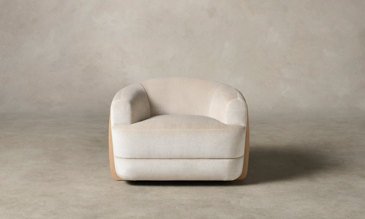 The Vera Chair - Deep Pile Mohair Limestone