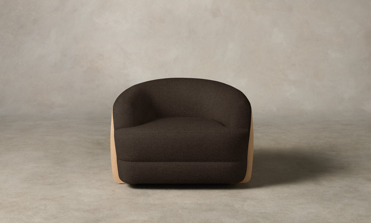 The Vera Chair - Italian Brushed Wool Cocoa