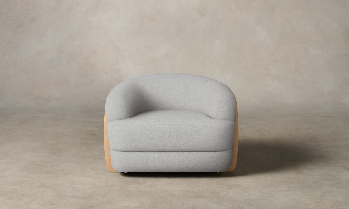 The Vera Chair - Italian Brushed Wool Moon