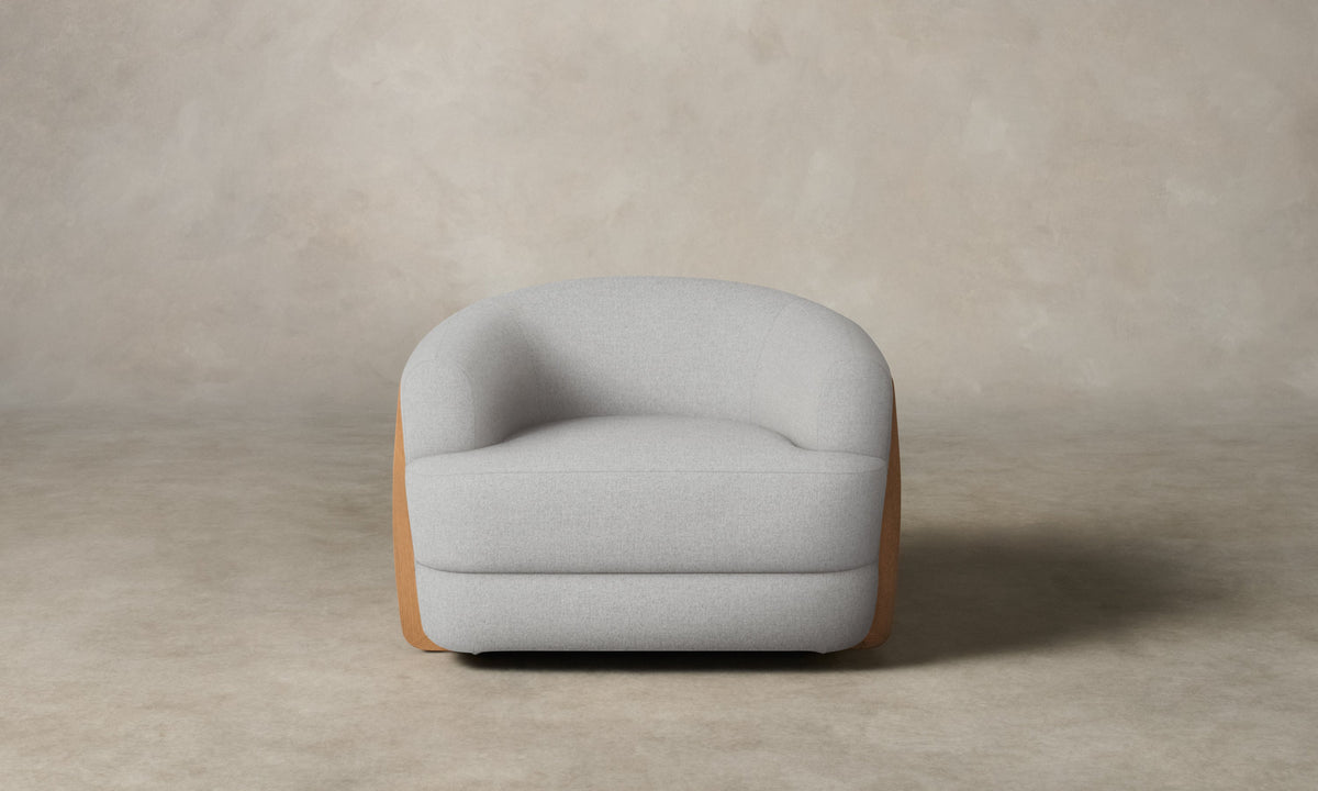 The Vera Chair - Italian Brushed Wool Moon