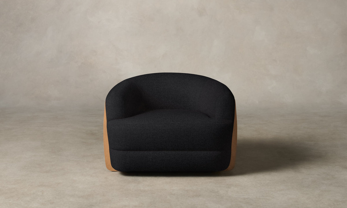 The Vera Chair - Italian Brushed Wool Pepper