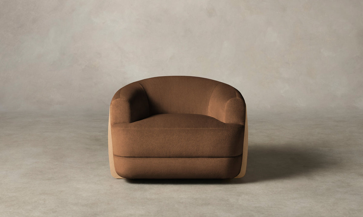 The Vera Chair - Marled Alpaca Velvet Whiskey