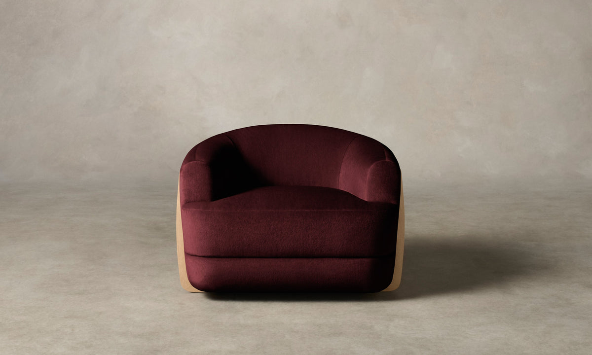 The Vera Chair - Mohair Crimson