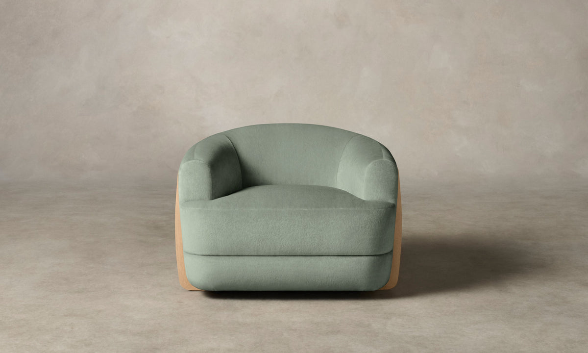 The Vera Chair - Performance Velvet Seafoam