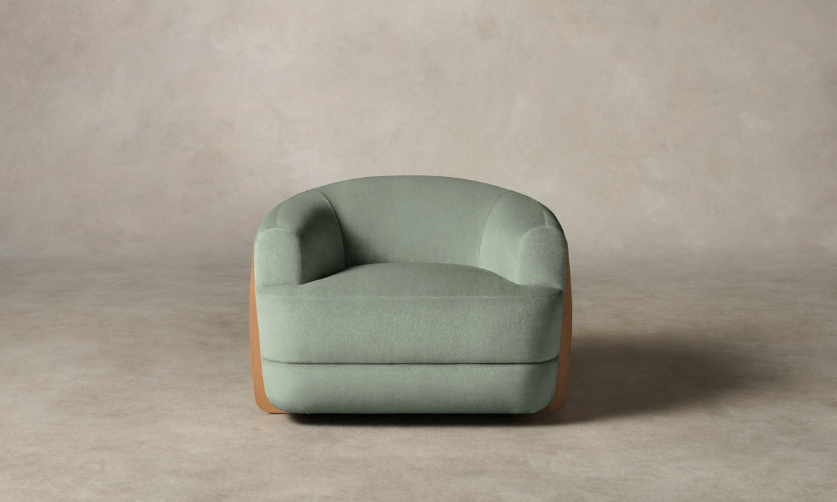 The Vera Chair - Performance Velvet Seafoam