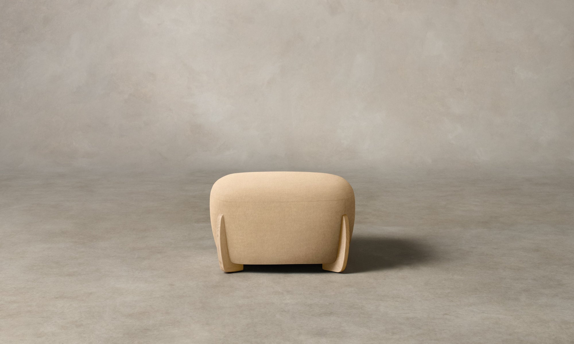 The Vera Ottoman - Deep Pile Mohair Doe