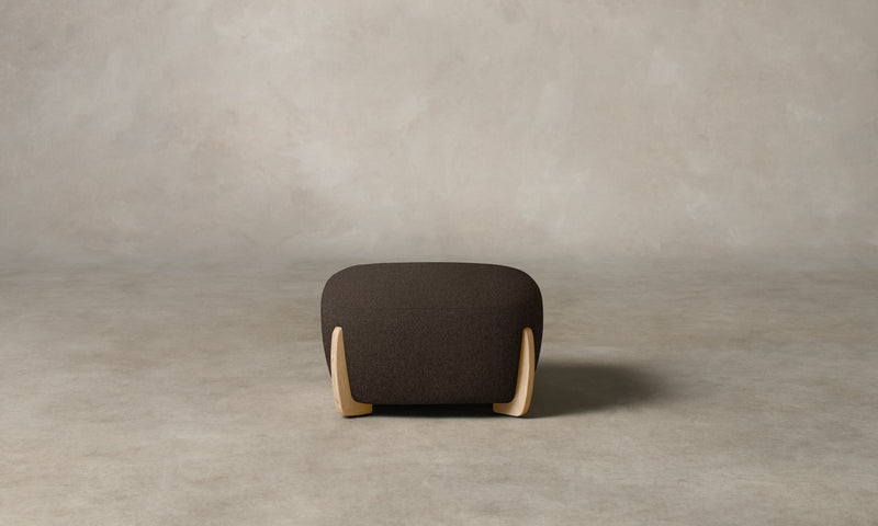 The Vera Ottoman - Italian Brushed Wool Cocoa