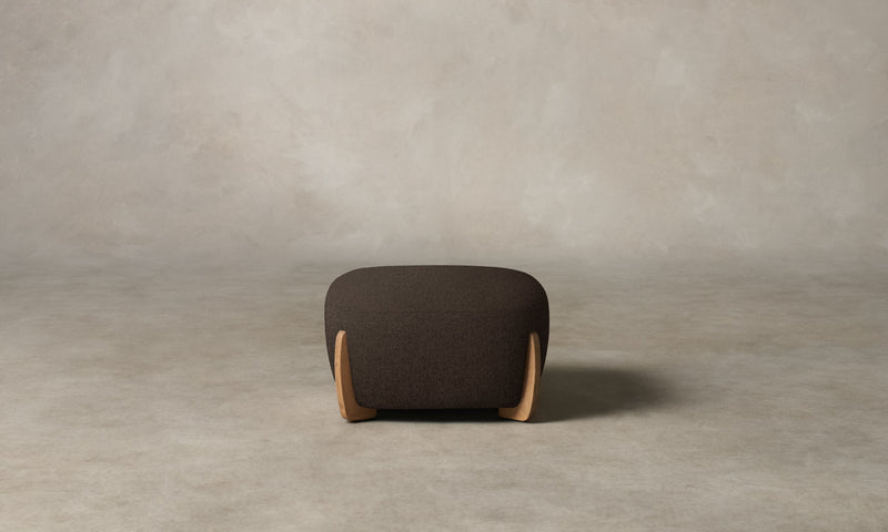 The Vera Ottoman - Italian Brushed Wool Cocoa