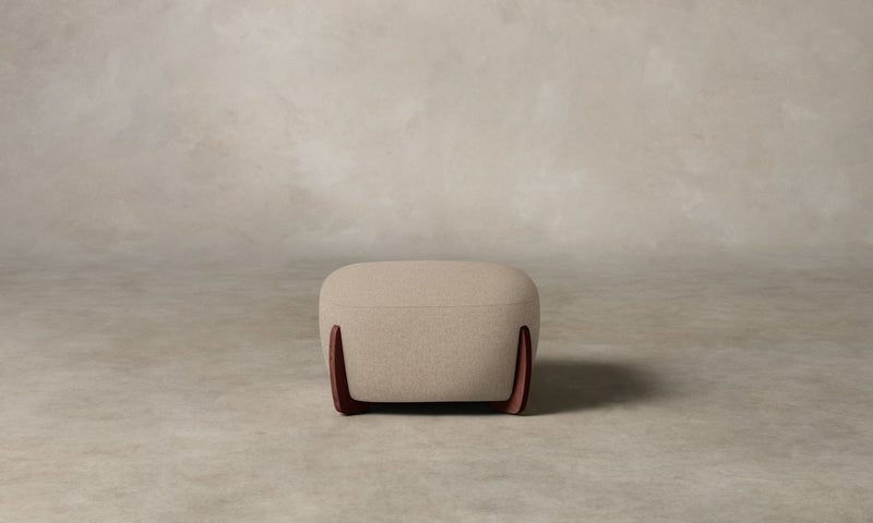 The Vera Ottoman - Italian Brushed Wool Fox