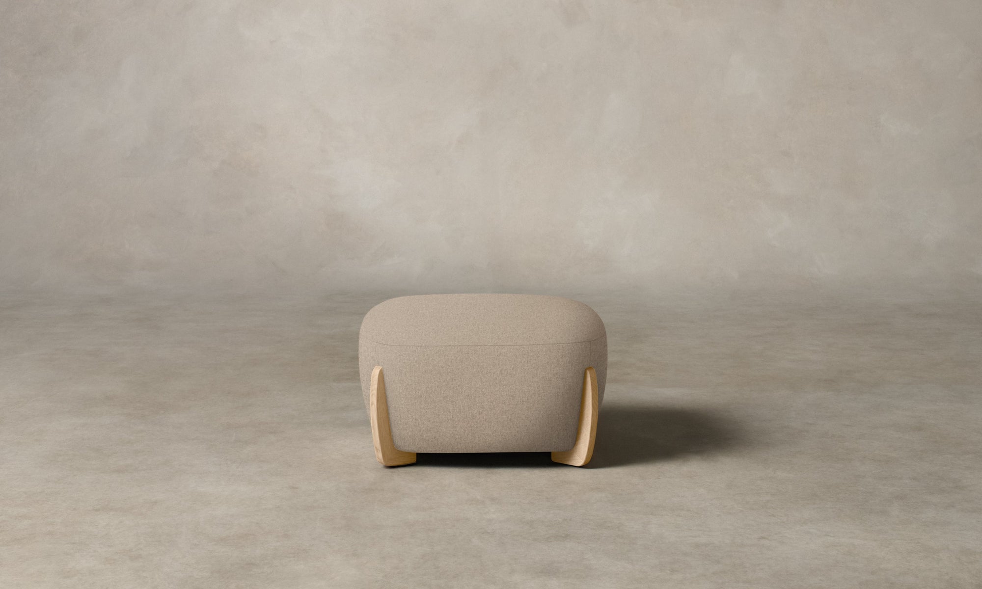 The Vera Ottoman - Italian Brushed Wool Fox