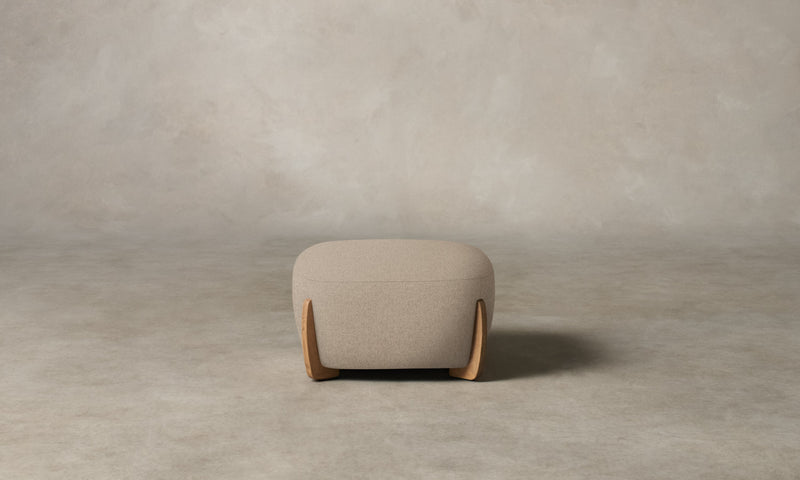 The Vera Ottoman - Italian Brushed Wool Fox