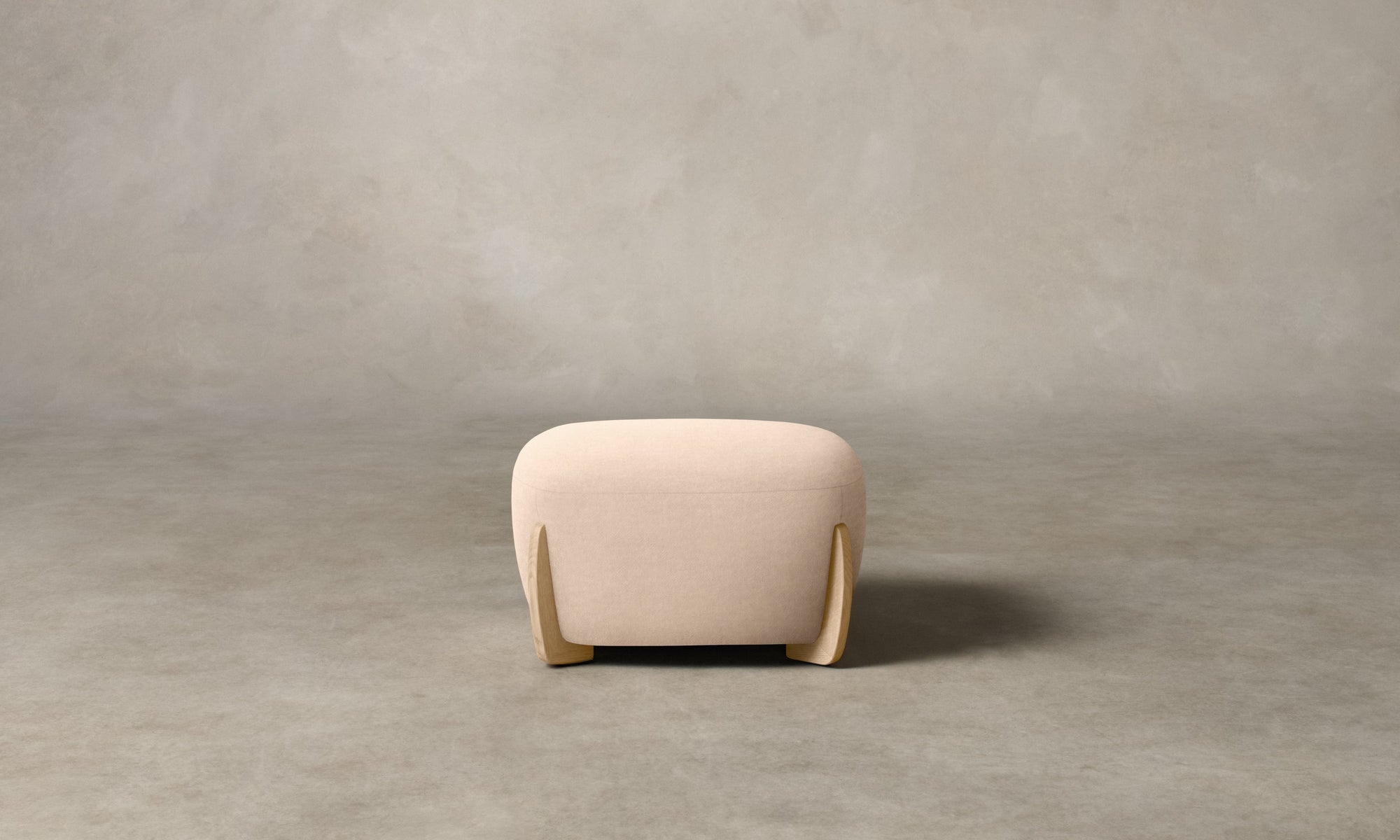 The Vera Ottoman - Marled Alpaca Velvet Rosette