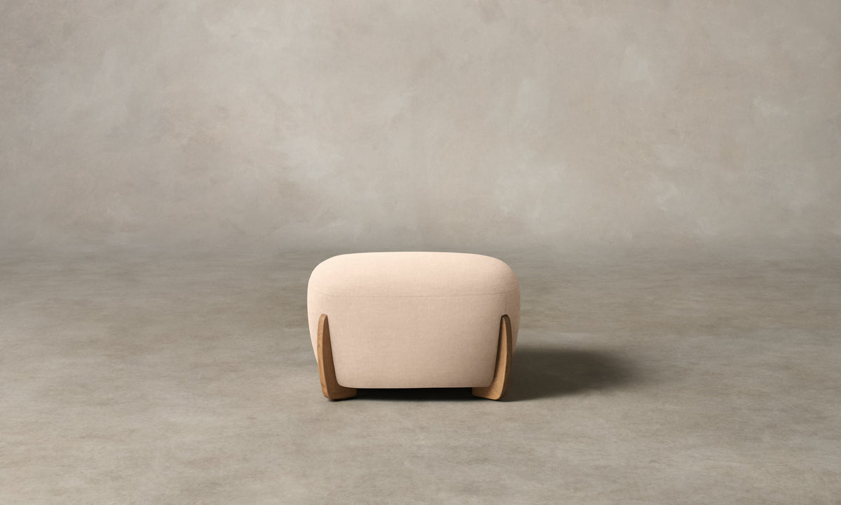 The Vera Ottoman - Marled Alpaca Velvet Rosette