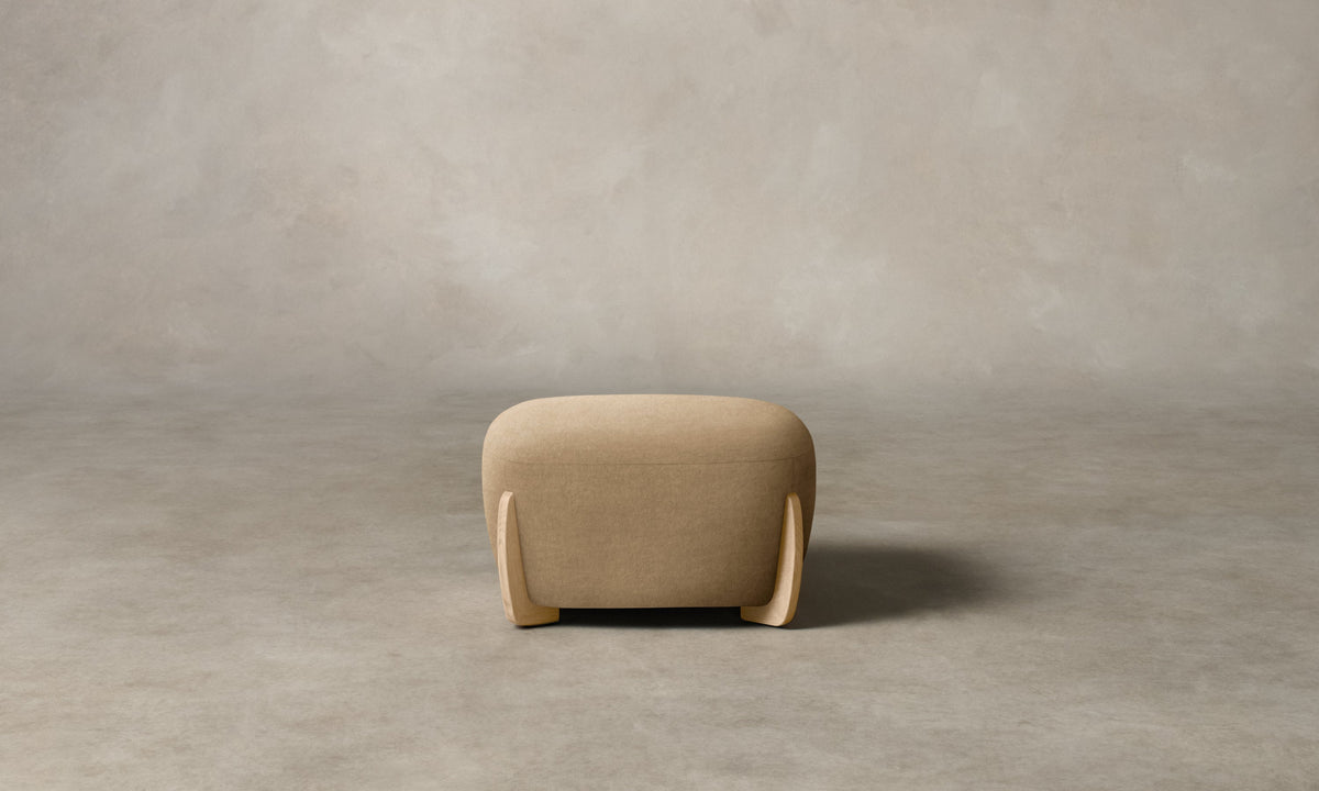The Vera Ottoman - Mohair Almond