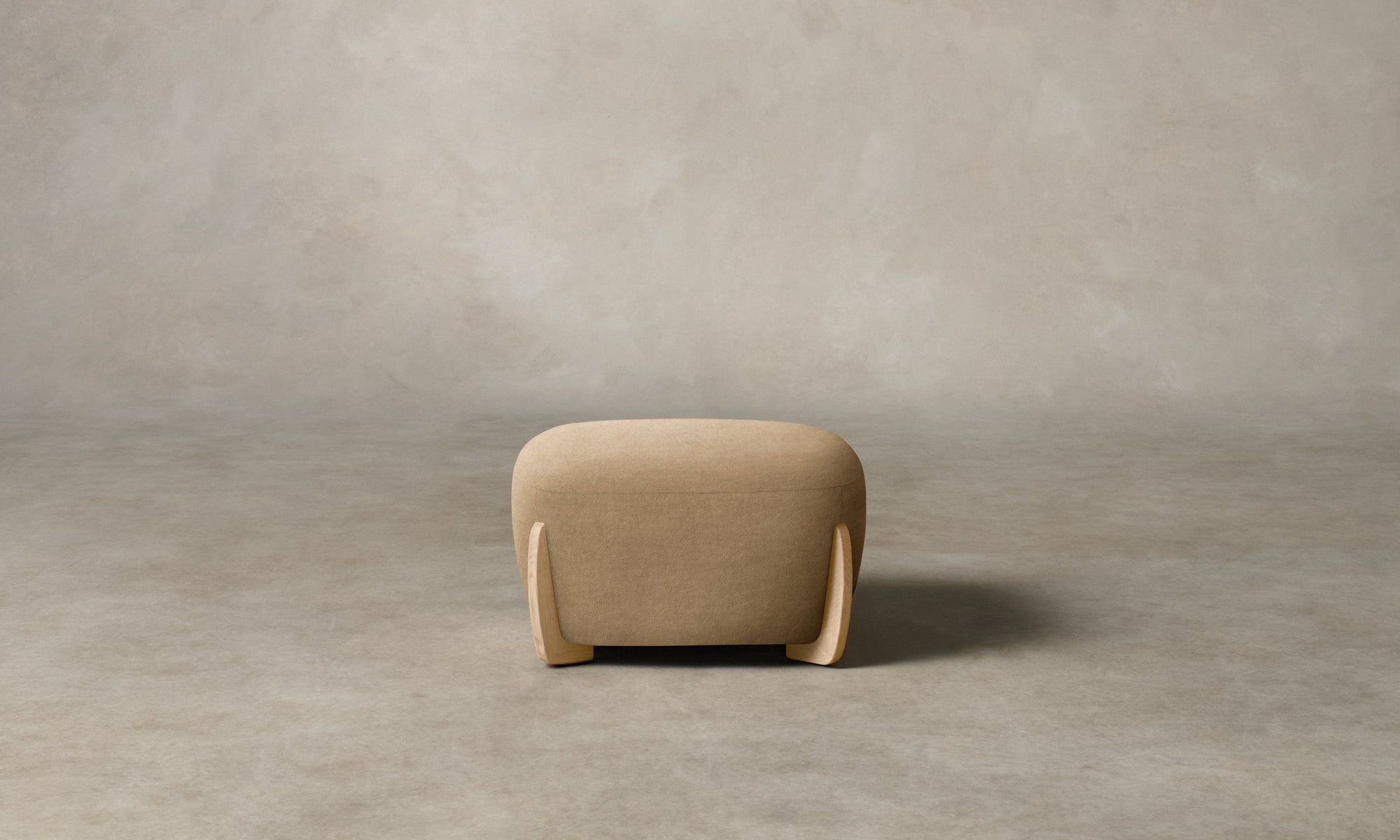The Vera Ottoman - Mohair Almond
