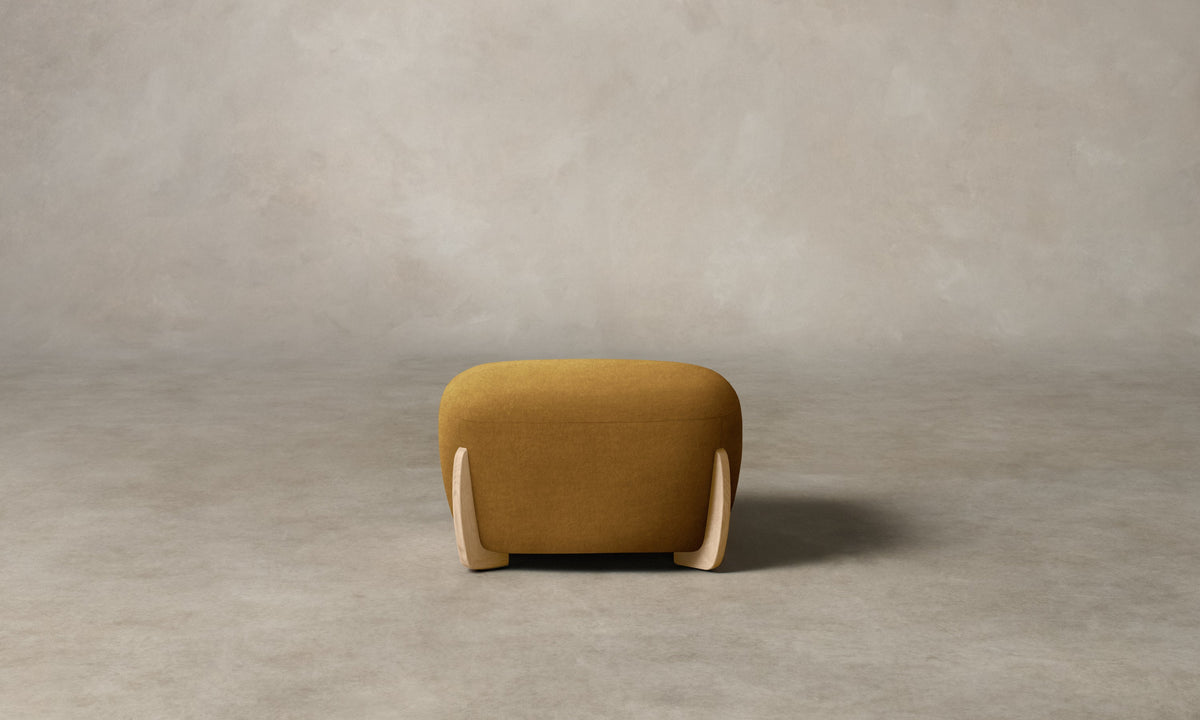 The Vera Ottoman - Mohair Amber