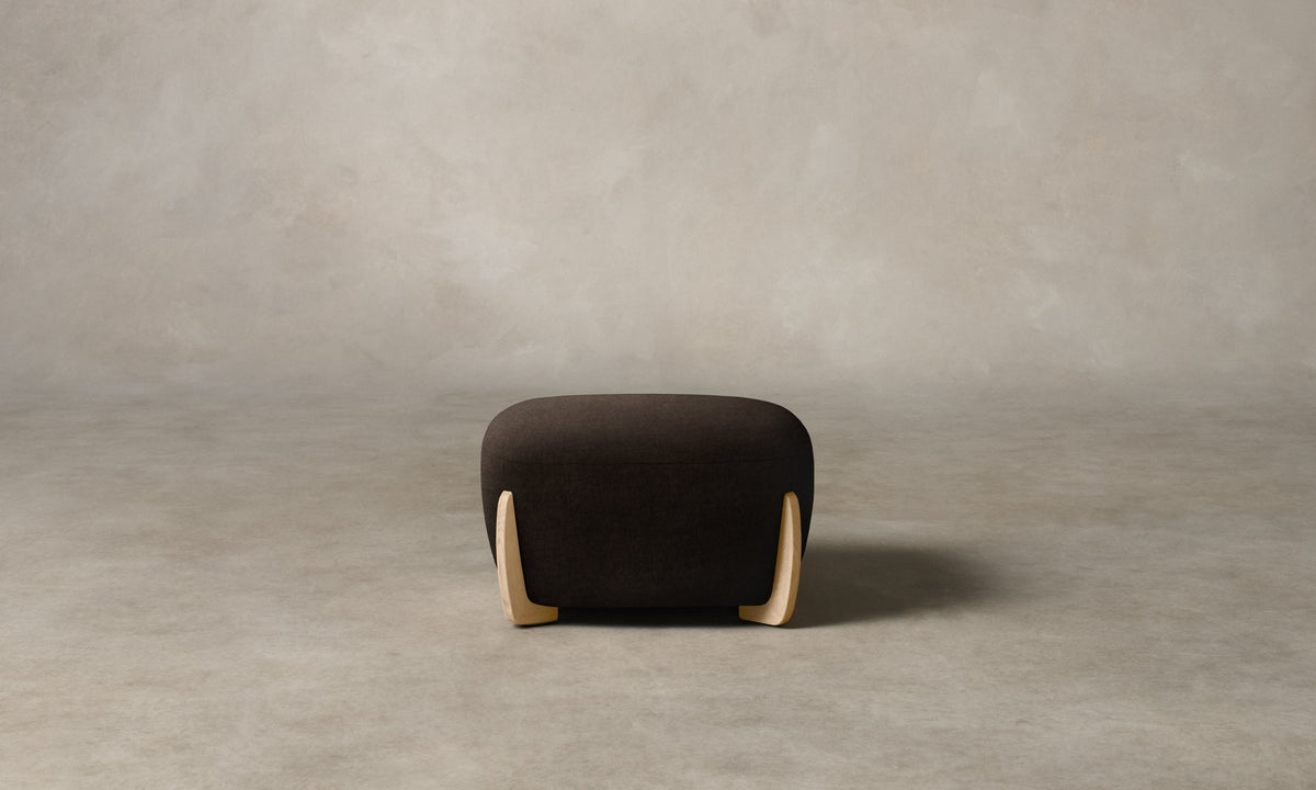 The Vera Ottoman - Mohair Chocolate