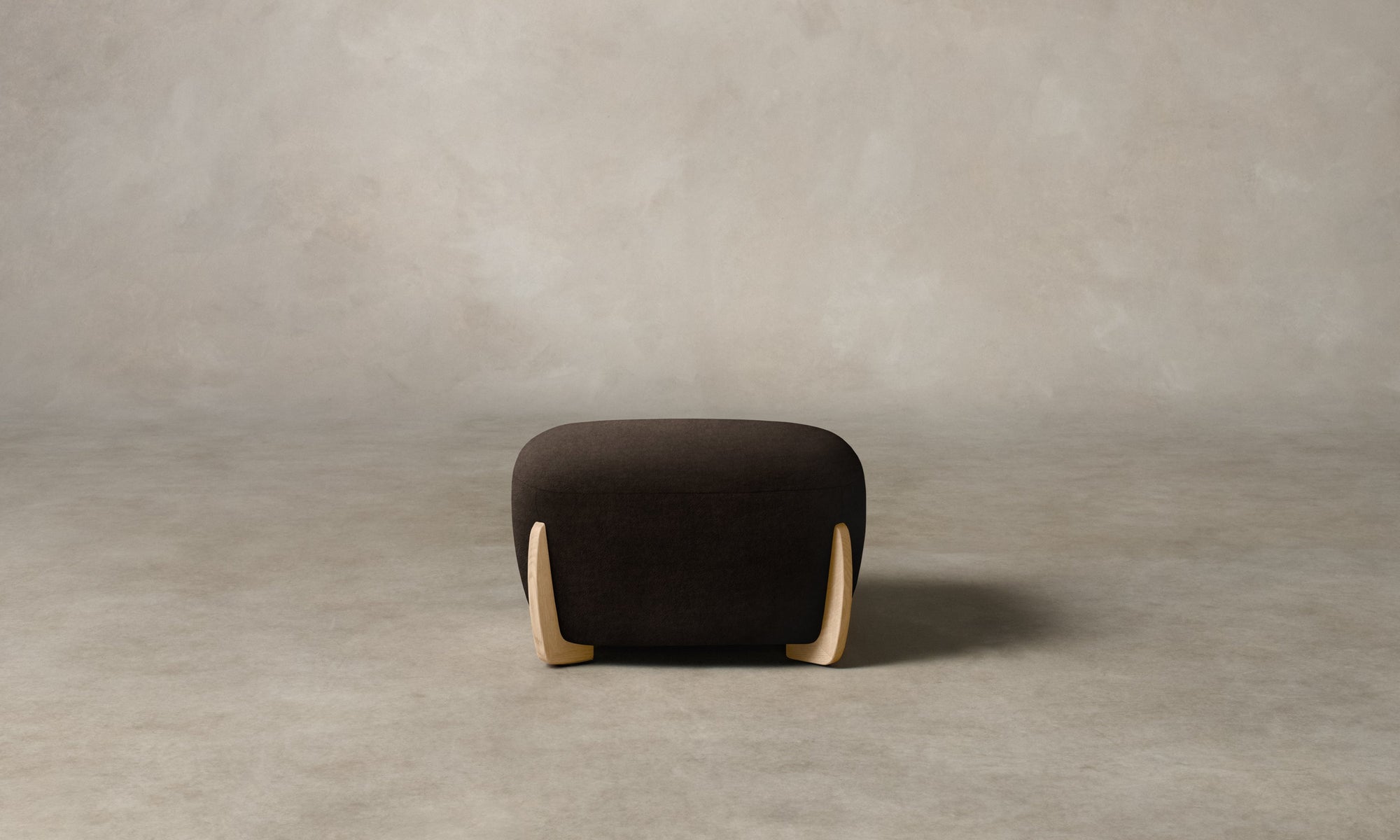 The Vera Ottoman - Mohair Chocolate