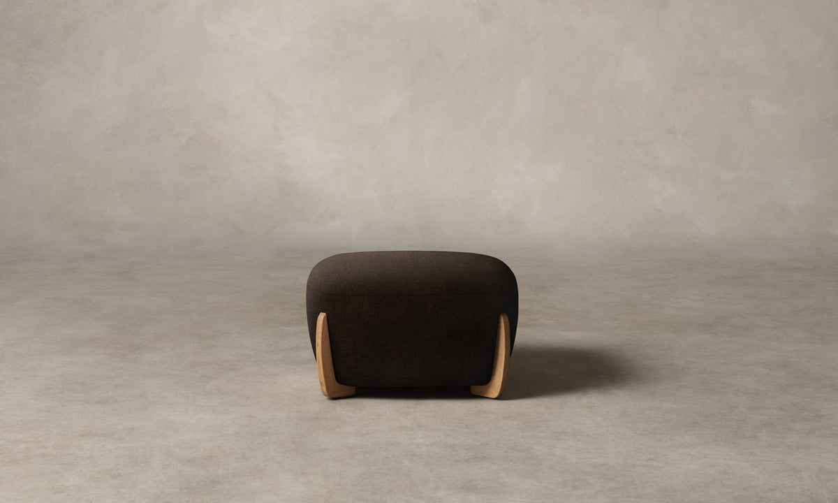 The Vera Ottoman - Mohair Chocolate