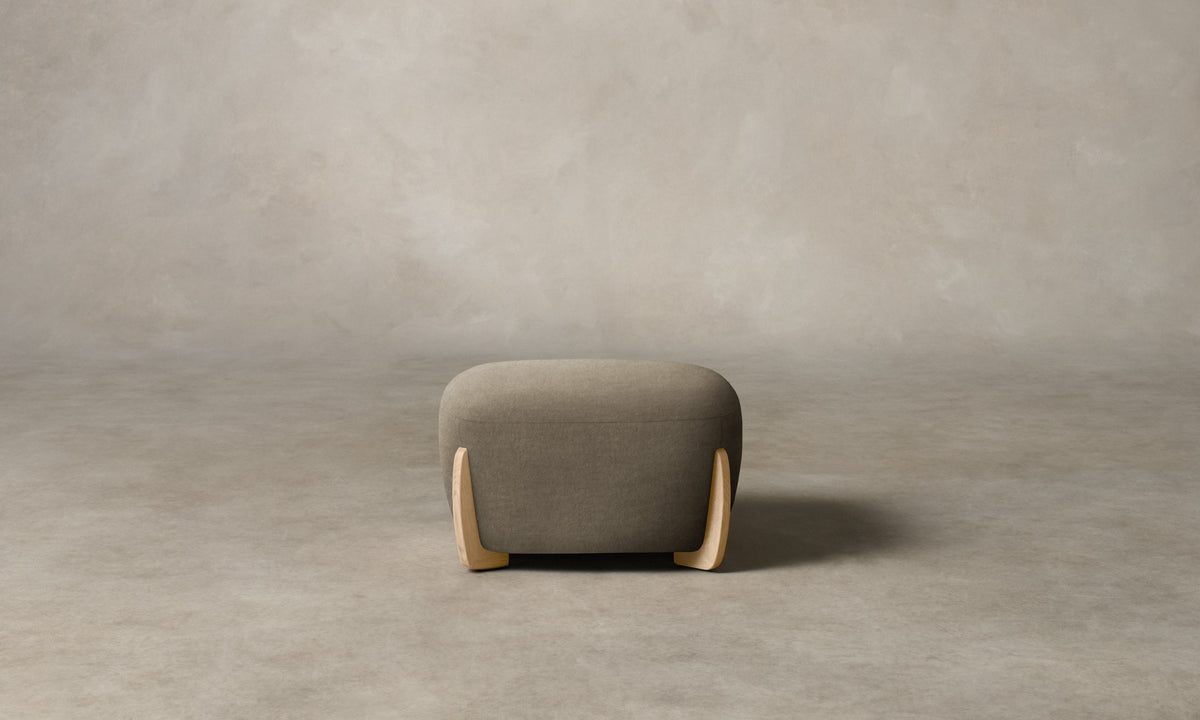 The Vera Ottoman - Mohair Fog
