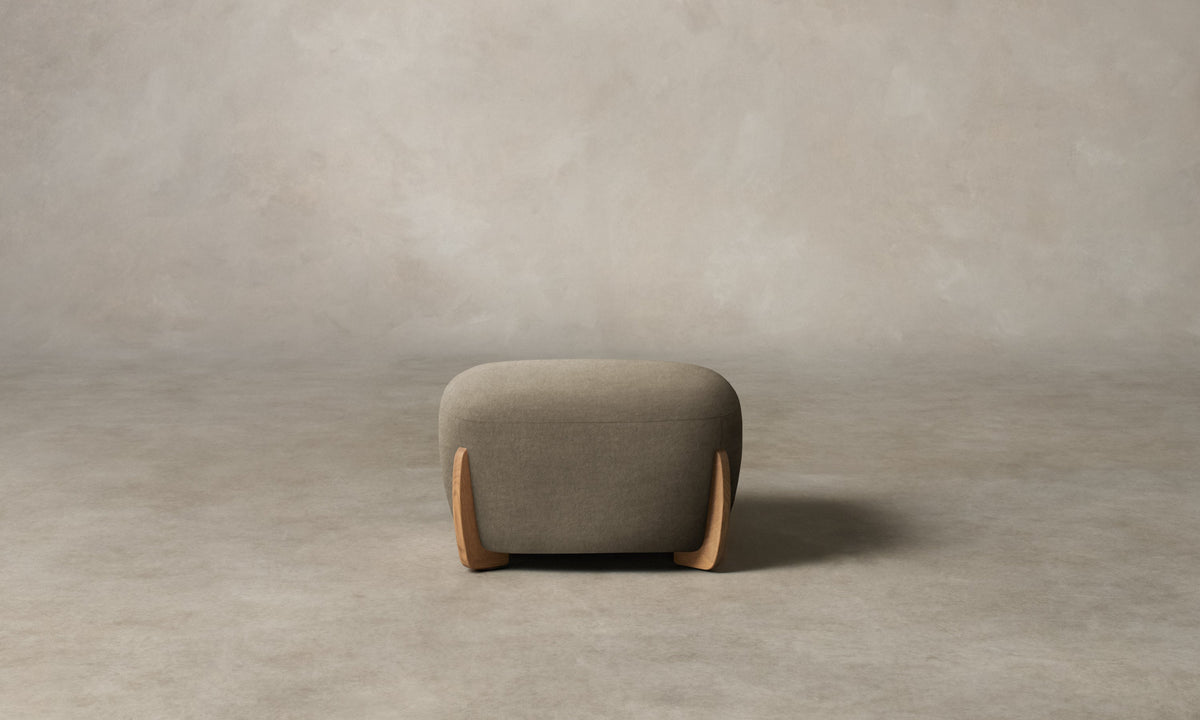 The Vera Ottoman - Mohair Fog