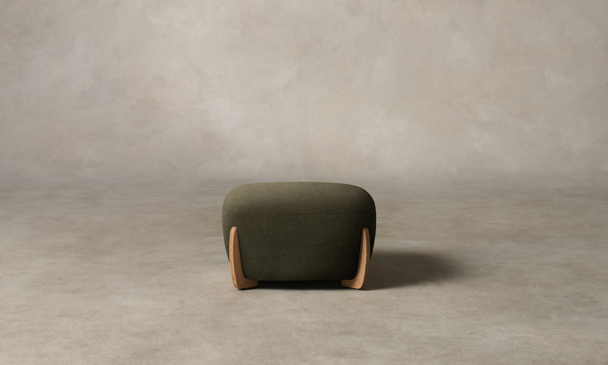 The Vera Ottoman - Mohair Moss