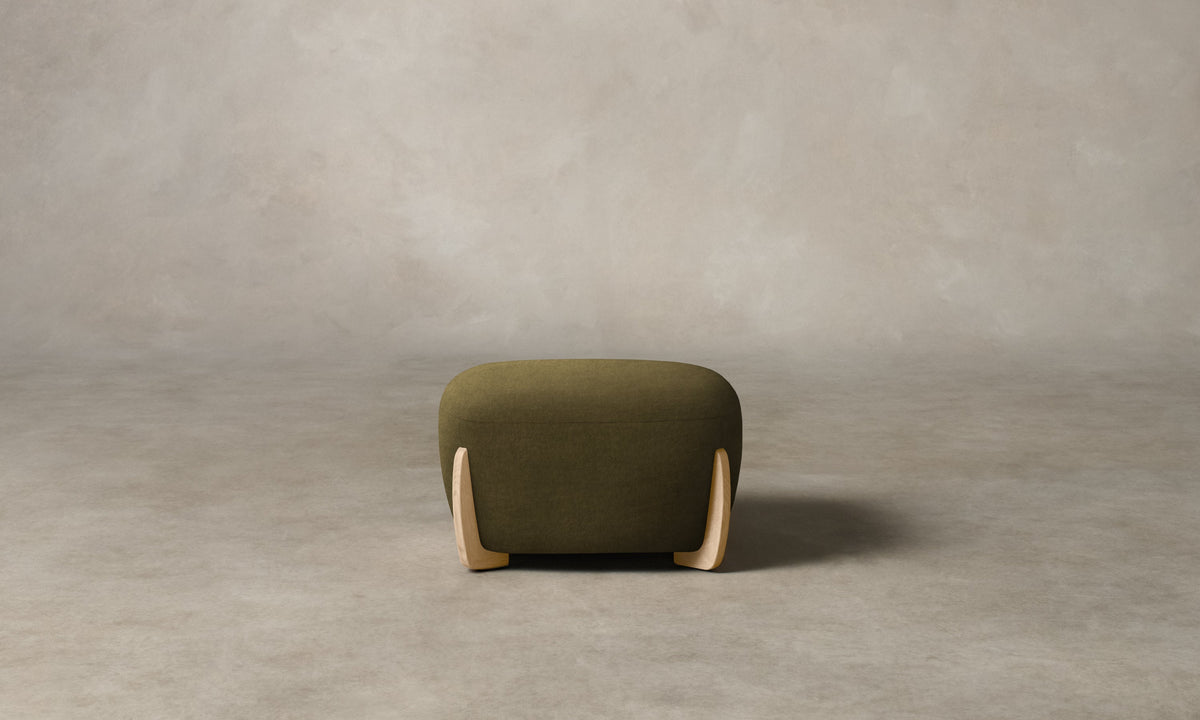 The Vera Ottoman - Performance Velvet Olive