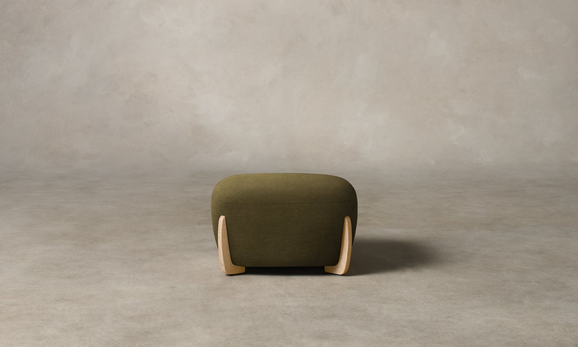 The Vera Ottoman - Performance Velvet Olive