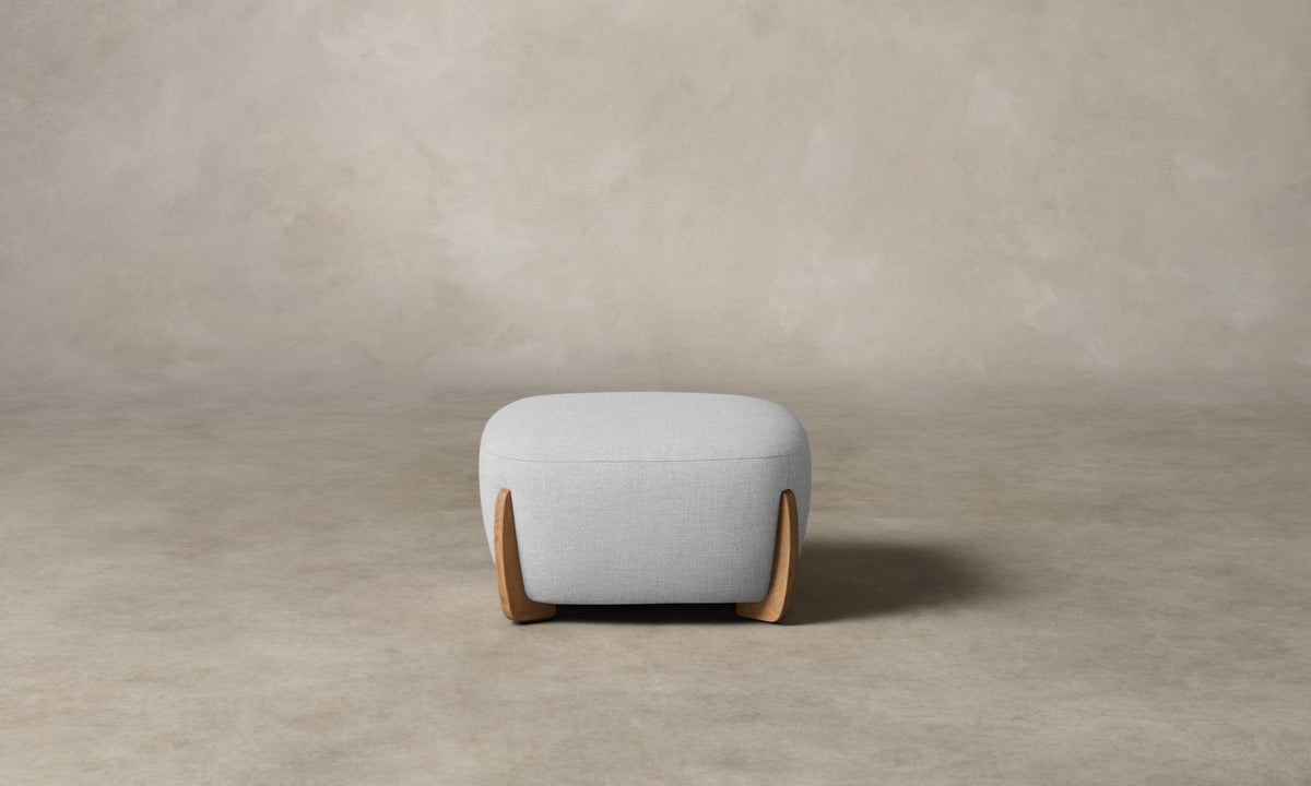 The Vera Ottoman - Performance Woven Chenille Rain