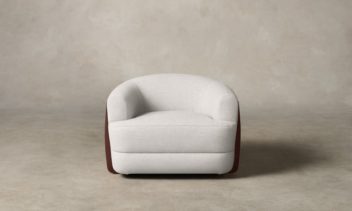 The Vera Swivel Chair - Performance Woven Chenille Lace