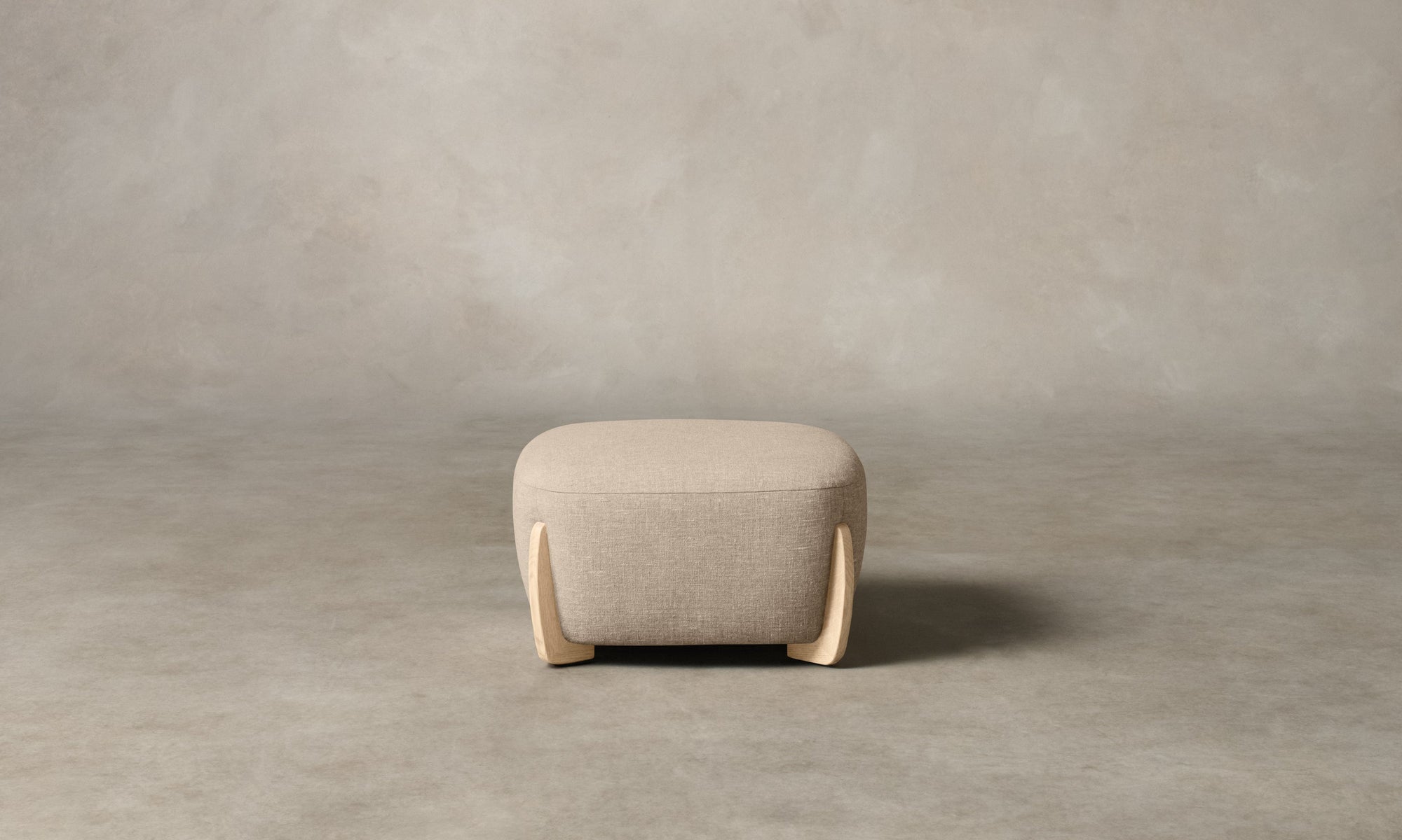 The Vera Ottoman - Heritage Belgian Linen Husk