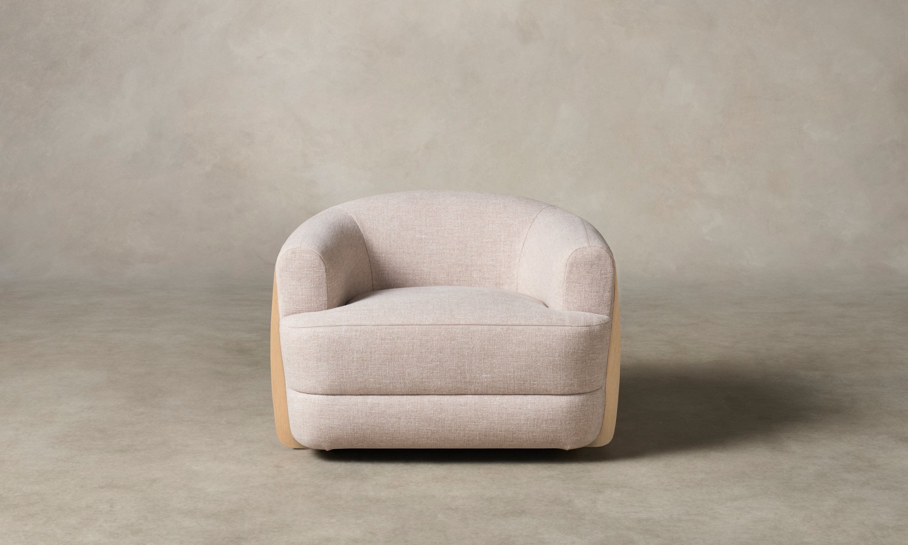 【限定割引中！！】if  swivel chair【新品・未使用】 The Vera Swivel Chair - Heritage Belgian Linen Petal – Maiden Home