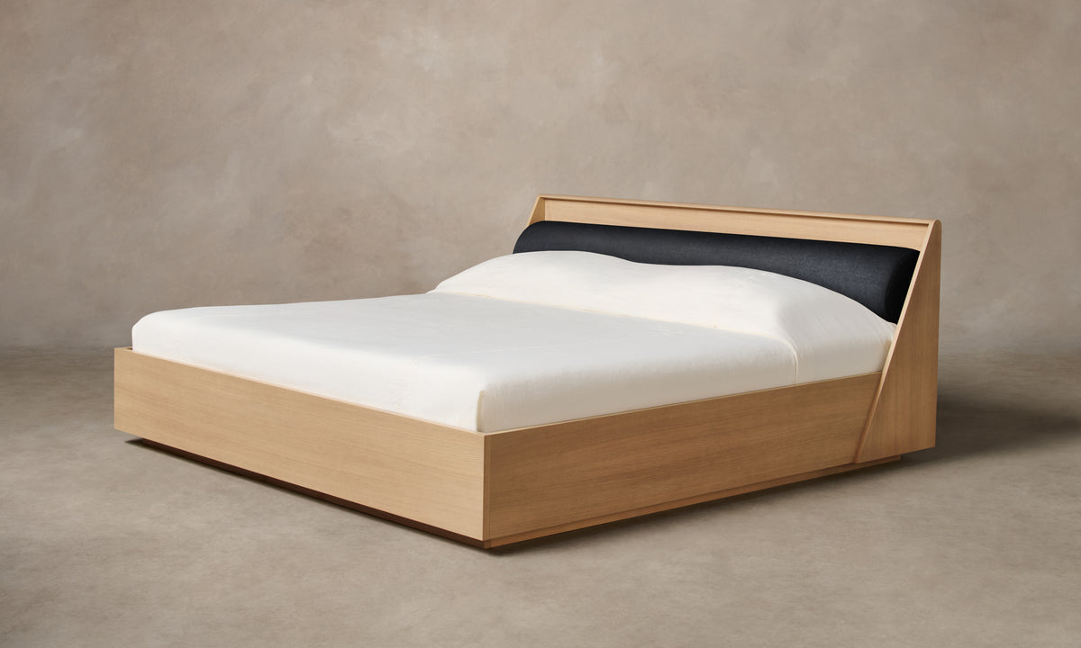 The Verne Bed - Marled Alpaca Velvet Nightfall