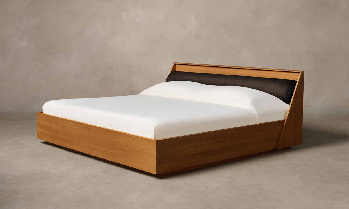 The Verne Bed - Mohair Chocolate