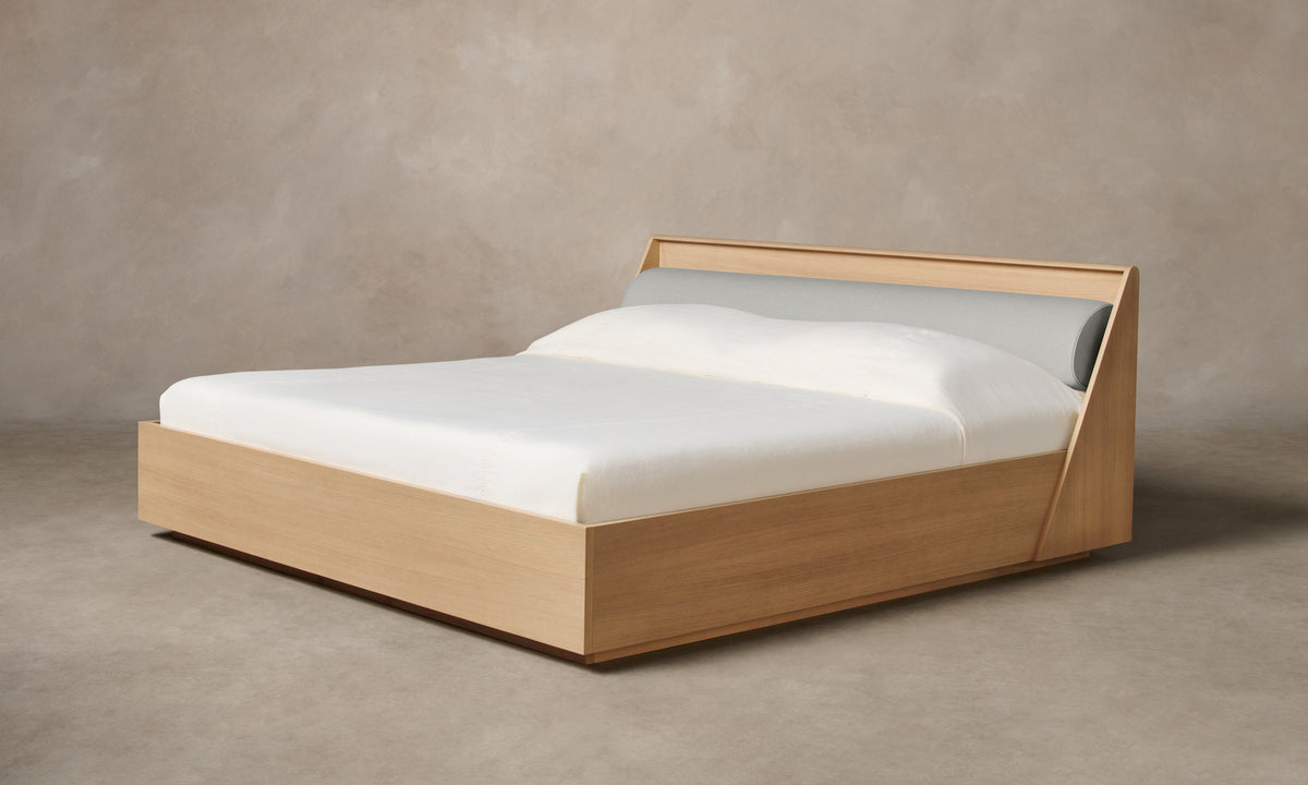 The Verne Bed - Performance Woven Chenille Steel