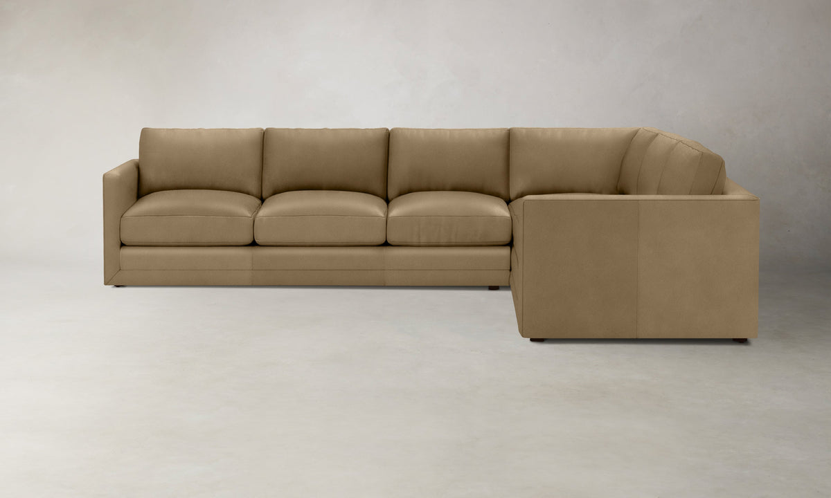 The Warren Sectional - Costa Leather Portobello
