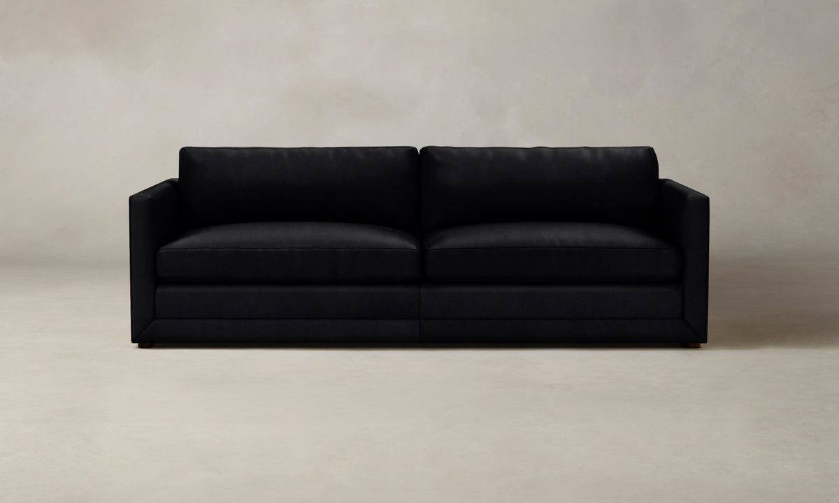 The Warren Sofa - Costa Leather Jet