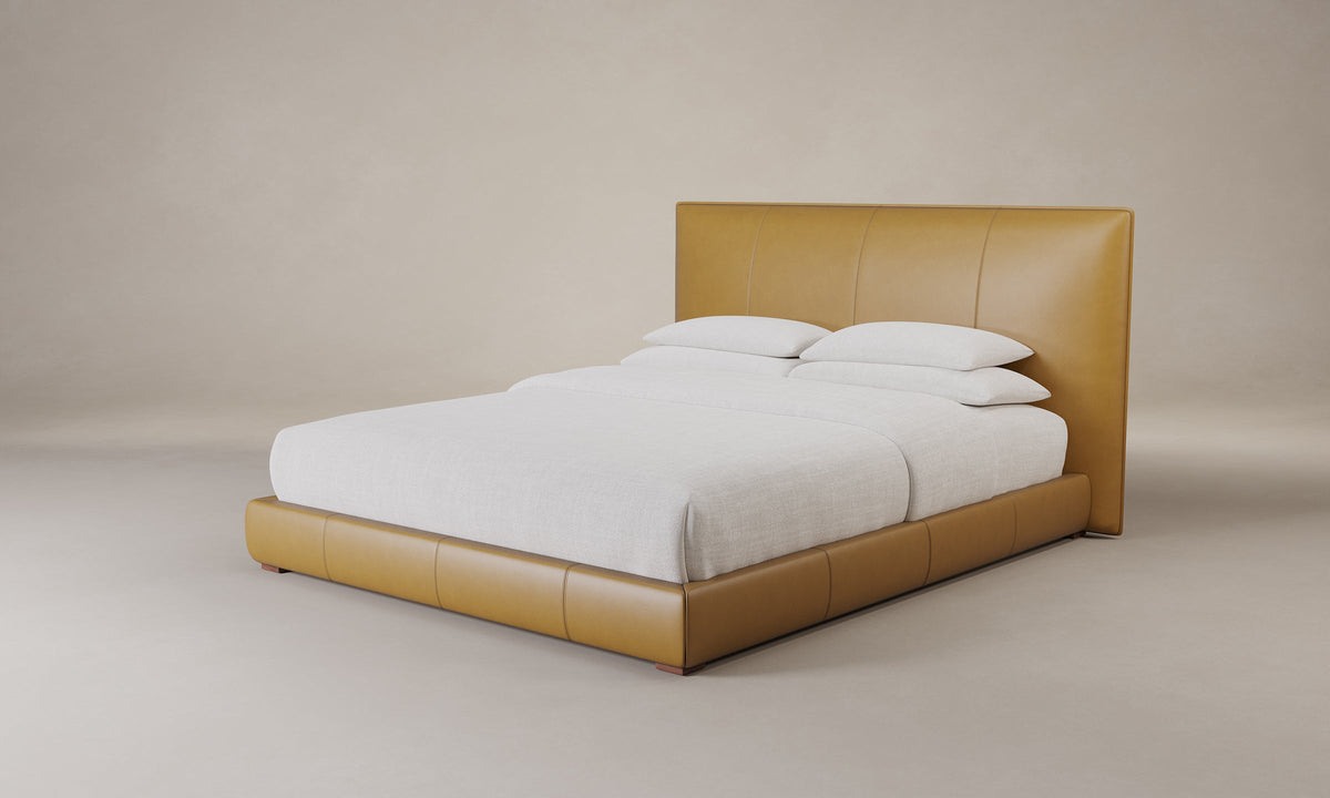 The Wythe Bed - Costa Leather Nutmeg