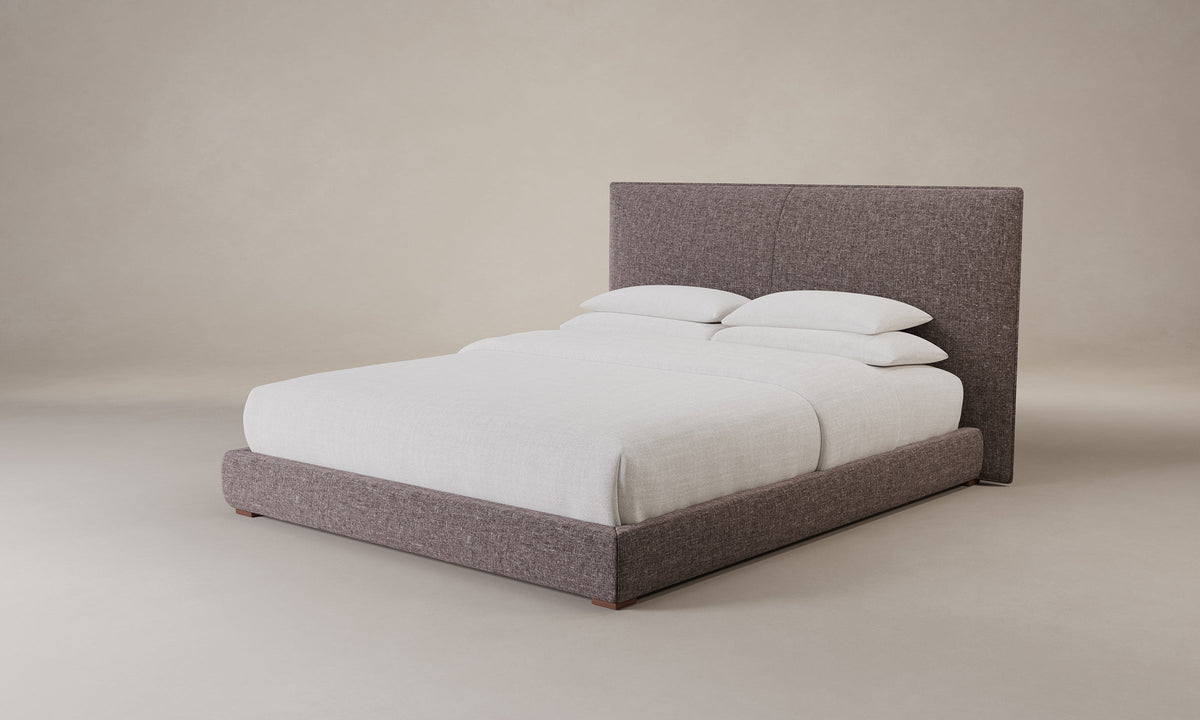 The Wythe Bed - Heritage Belgian Linen Carob