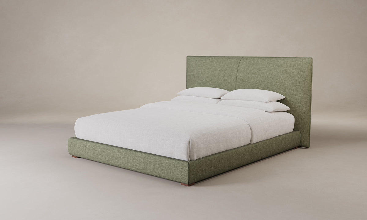 The Wythe Bed - Heritage Belgian Linen Thyme
