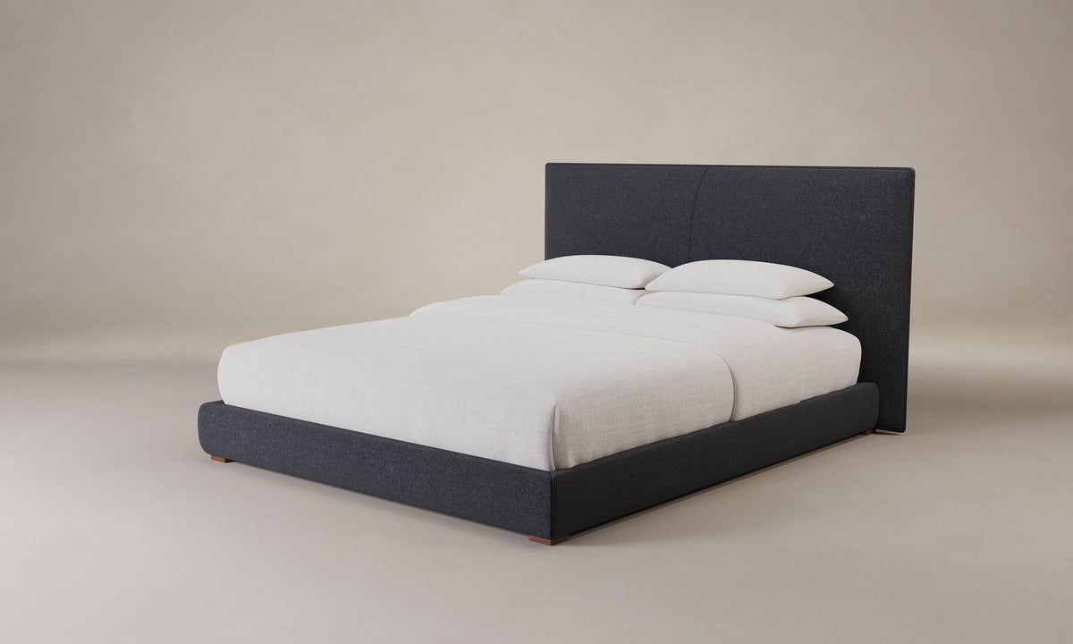 The Wythe Bed - Italian Brushed Wool Pepper