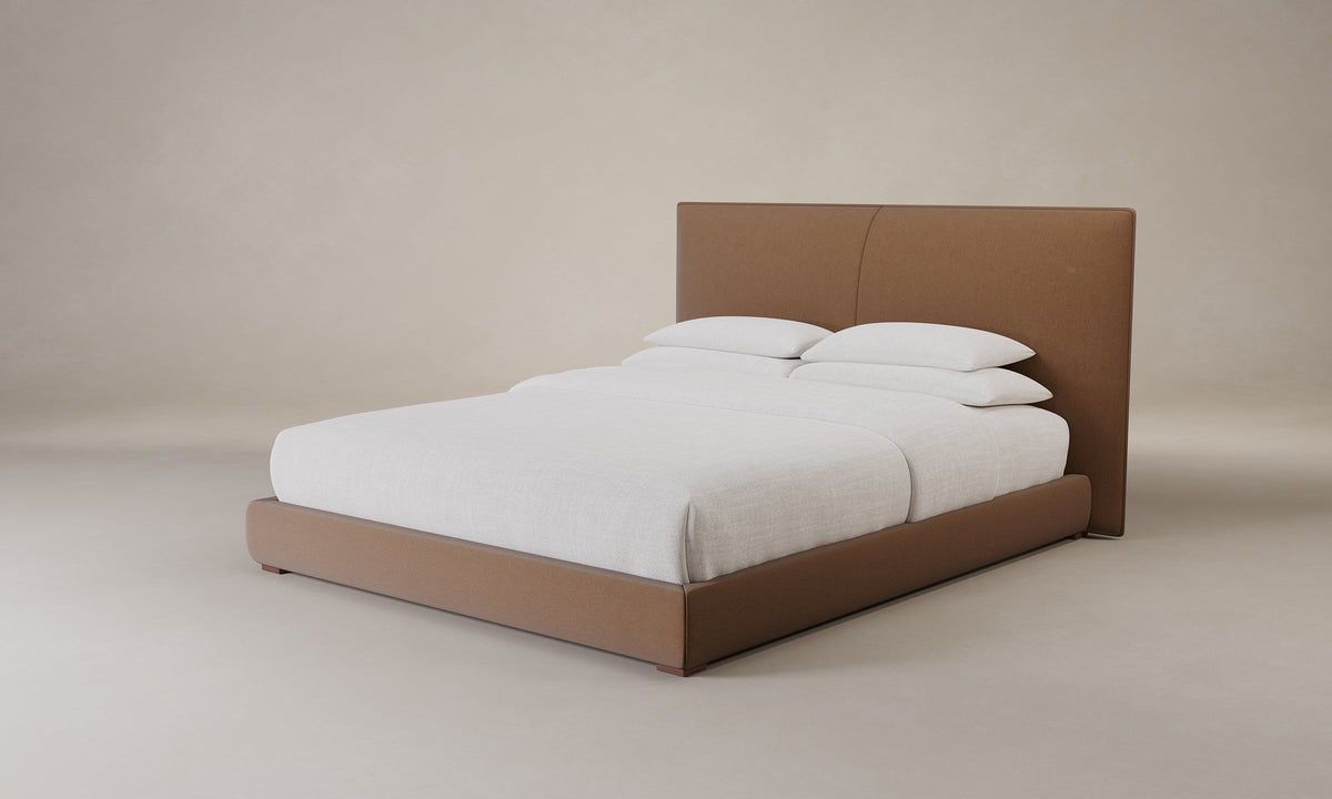 The Wythe Bed - Marled Alpaca Velvet Whiskey