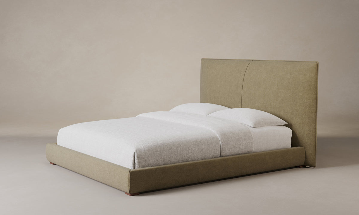 The Wythe Bed - Mohair Almond
