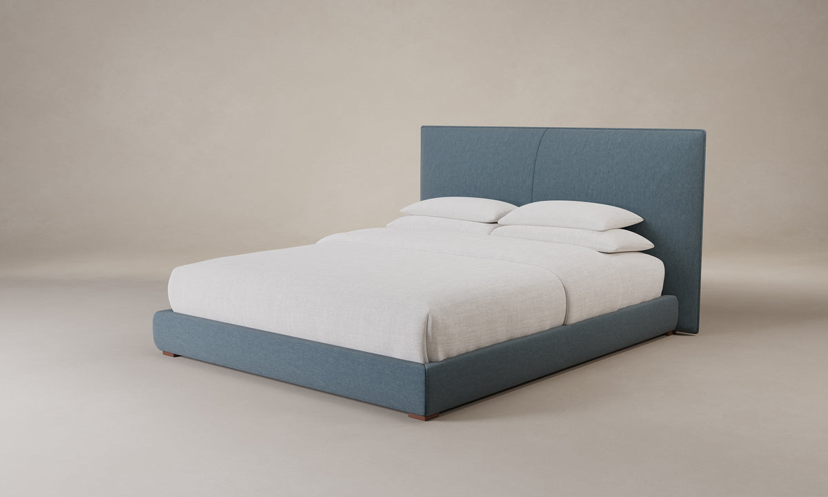 The Wythe Bed - Mohair Slate Blue