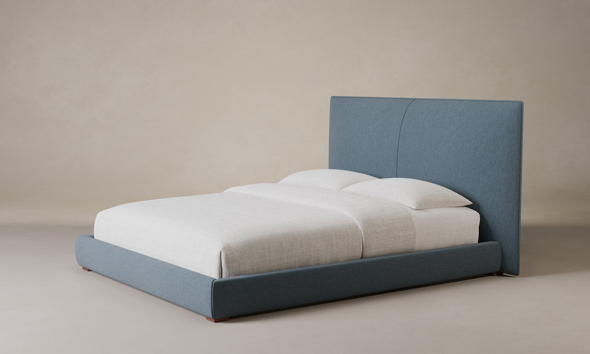 The Wythe Bed - Mohair Slate Blue