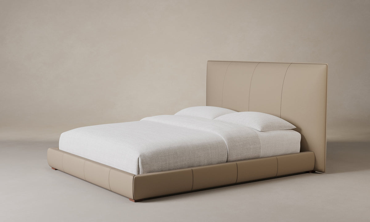 The Wythe Bed - Nubuck Leather Rye