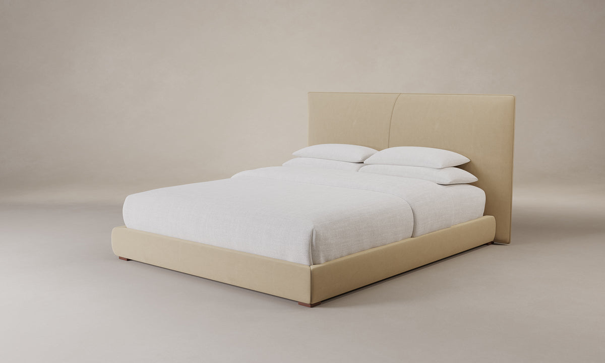 The Wythe Bed - Performance Velvet Taupe