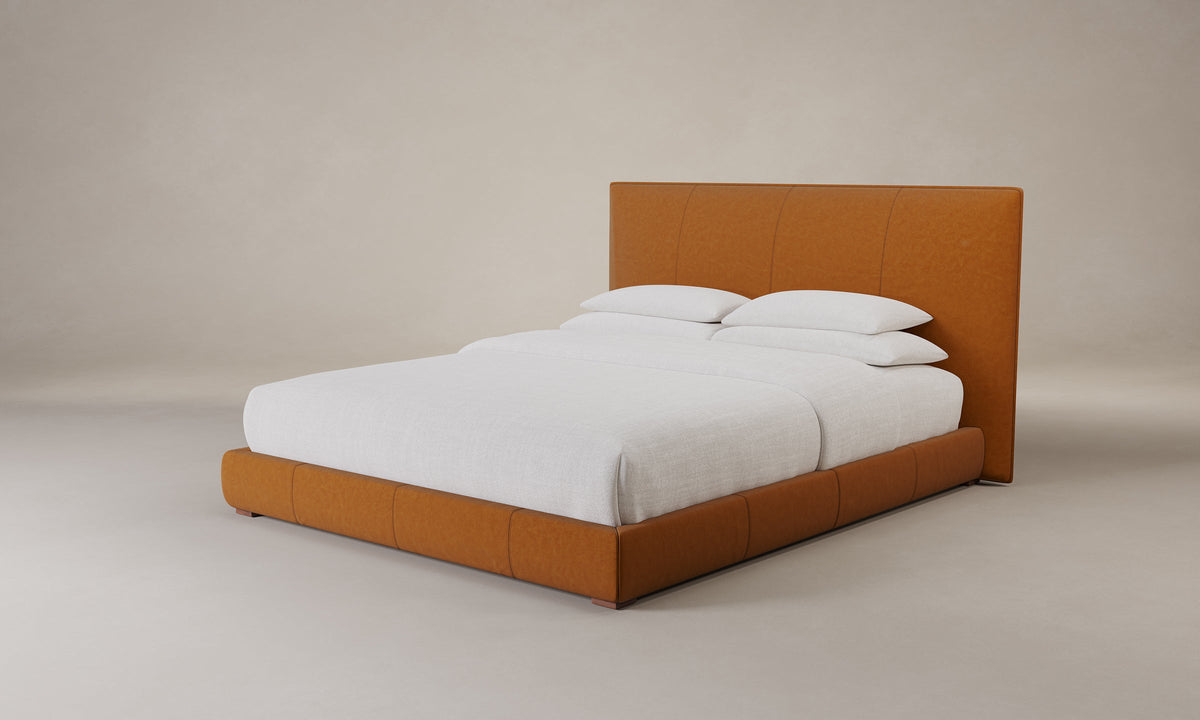 The Wythe Bed - Tuscan Leather Camel