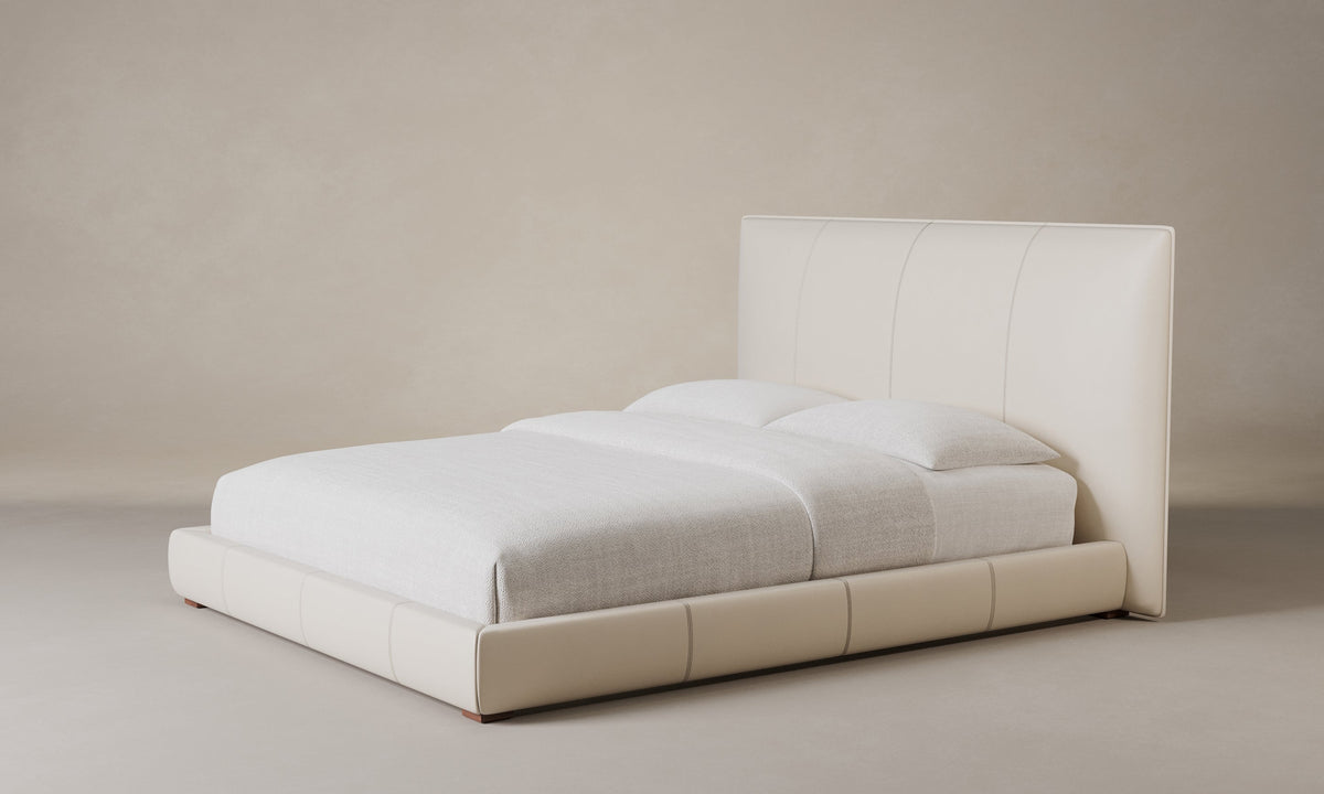 The Wythe Bed - Costa Leather Sesame