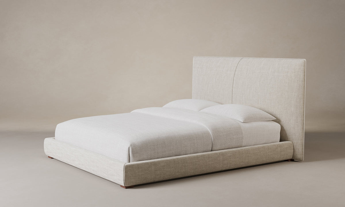 The Wythe Bed - Heritage Belgian Linen Alder
